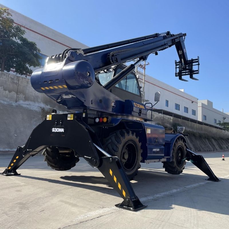 Ротационный телескопический погрузчик SOCMA HNTR4015-4Z грузоподъемностью 4 тонны и высотой подъема 15 метров для строительства и промышленного использования