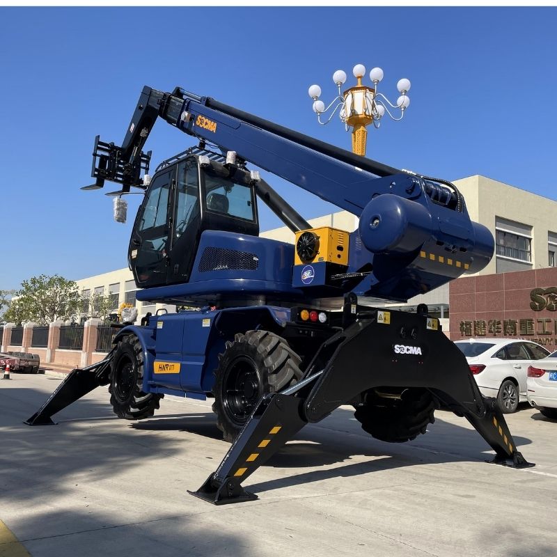 Ротационный телескопический погрузчик SOCMA HNTR4015-4Z грузоподъемностью 4 тонны и высотой подъема 15 метров для строительства и промышленного использования